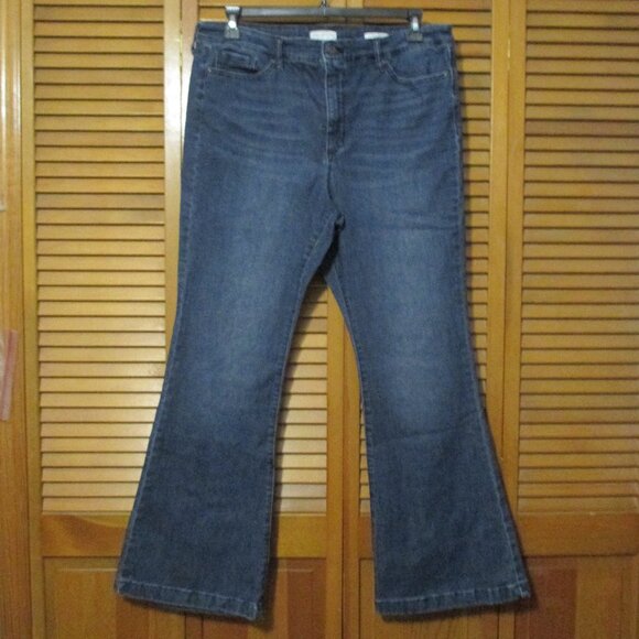 Sofia Vergara Jeans Melisa Flare blue jeans with stretch great condition sz 18S - Picture 1 of 10